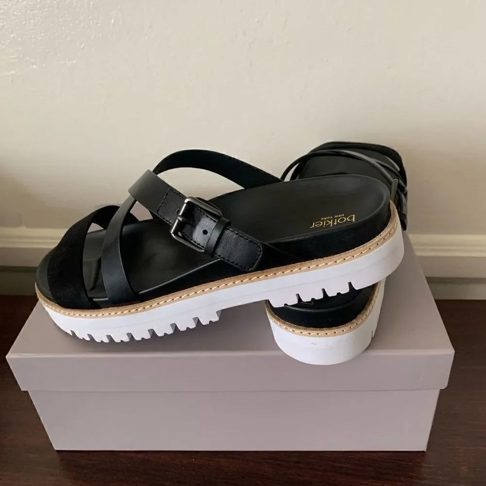 Botkier New York Women’s  Jupiter platform slide black sandal size 9,5, NIB